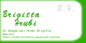 brigitta hrubi business card